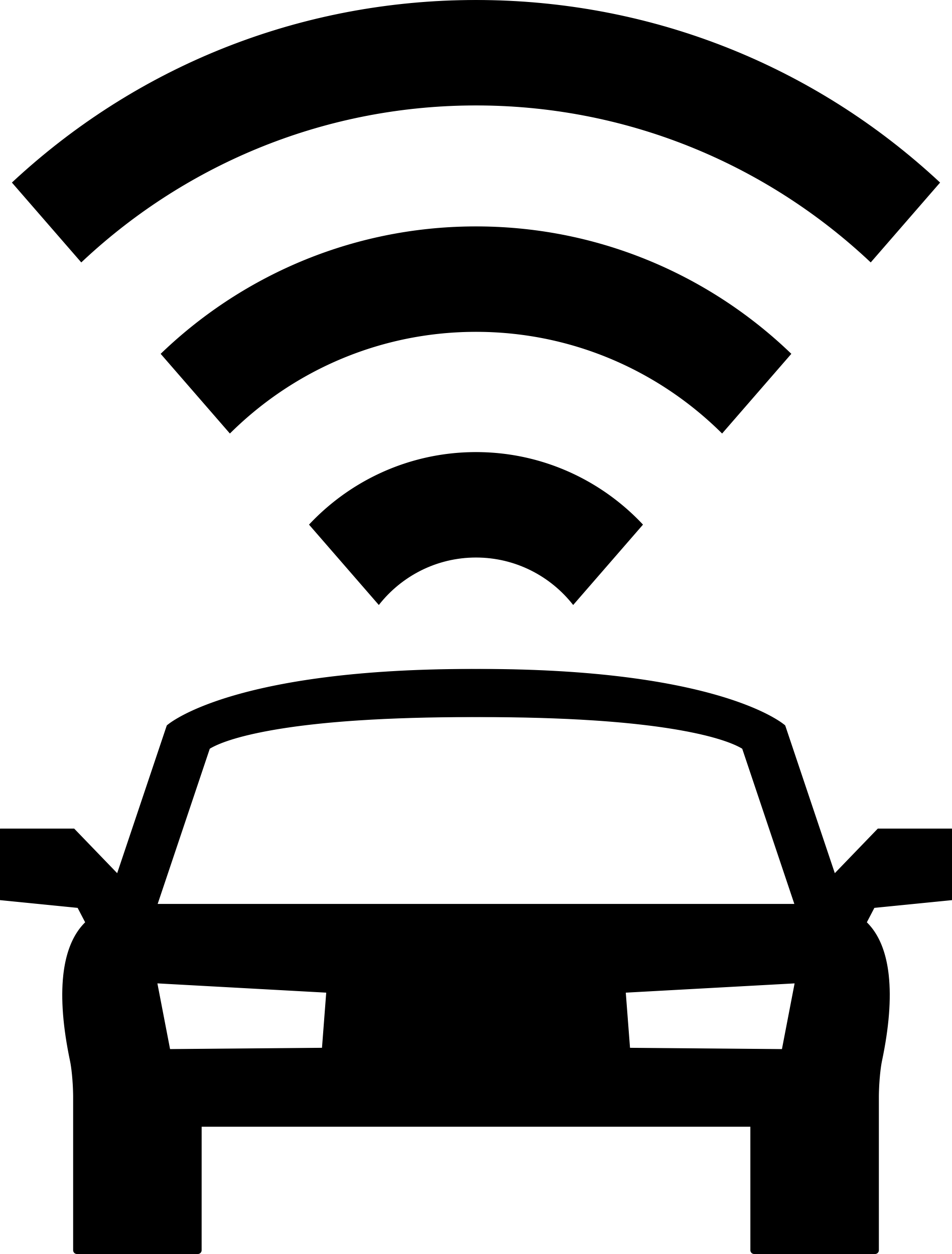 Car Frontal View With Signal Connection Laser Cut Svg File Free Vectors